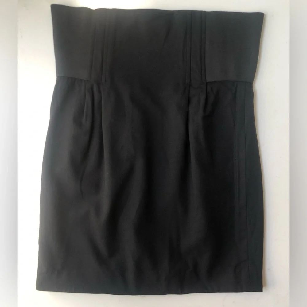 Elizabeth & James Wool Black High Waisted Pencil Skirt Size 6